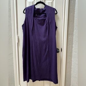 Talbots 18 Sleeveless Dress, Purple